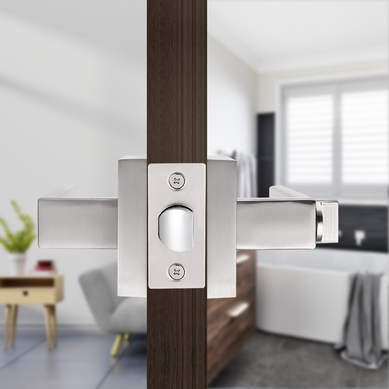 Probrico Square Door Handle Heavy Duty Interior Door Lever for Bathroom ...